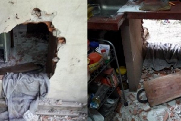 Hicieron un boquete y sustrajeron la recaudación de una tienda de vinos frente a plaza La Cruz