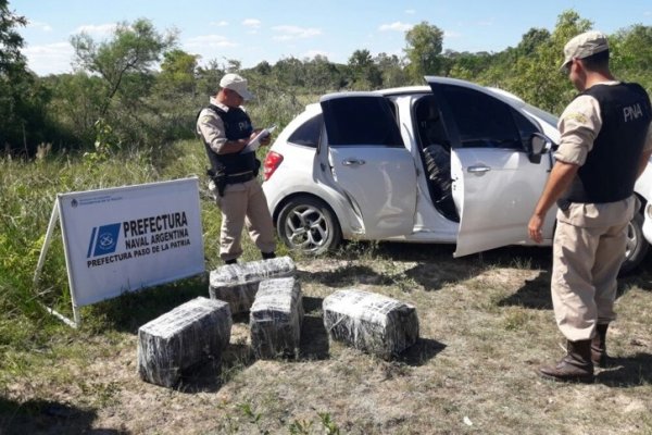 Corrientes: Prefectura incautó un cargamento de marihuana valuado en más de 12 millones de pesos
