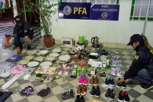 Contrabando: incautaron mercadería ilegal en Goya