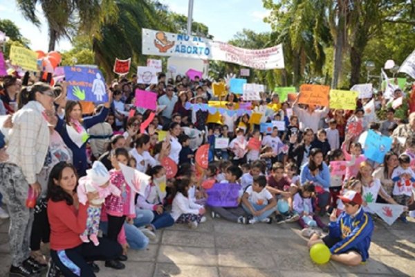 San Luis del Palmar marchó en contra del aborto