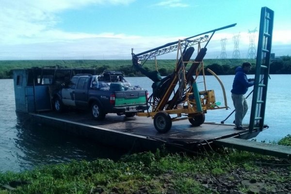 El Plan Aguas arrancó con las obras de perforaciones en Isla Apipé
