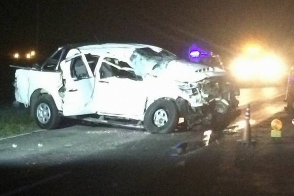El Sombrero: Murió una mujer que estaba grave tras chocar una camioneta y una combi