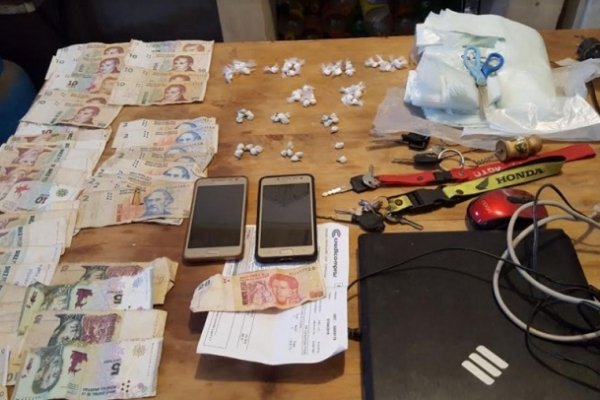 Desbaratan kioscos de droga y secuestran 63 dosis de cocaína en el barrio Quilmes