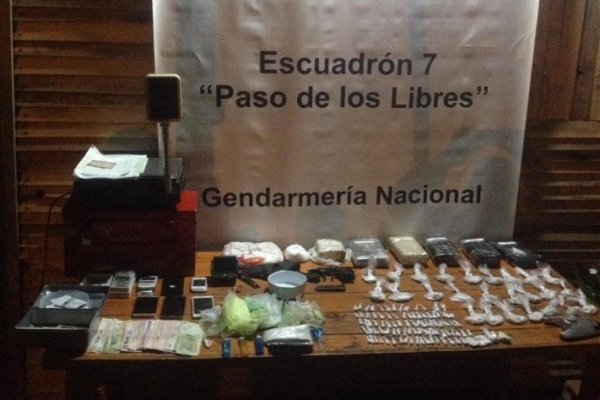 Gendarmería desarticuló un bunker de venta al menudeo de estupefacientes en Libres