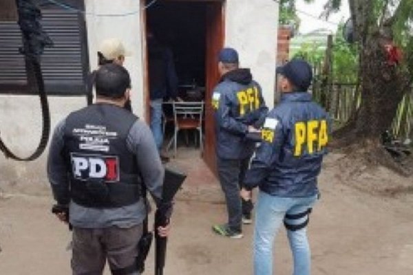 Goya: Allanan casa de narco que enviaba marihuana a Santa Fe