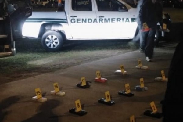 Incautaron más de 23 kilos de cocaína en el acceso al puente General Belgrano