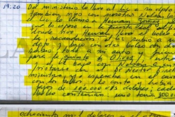 Operaciones políticas, judiciales y mediáticas: el cuaderno de la corrupción se habría quemado