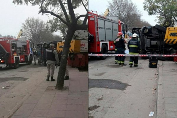 Accidente entre un camión y una grúa en Puerto Madero: al menos un muerto