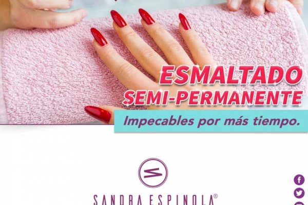 Esmaltado Semi-permanente en el Salón & Spa de Sandra Espínola