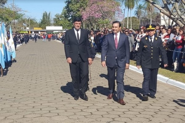 Valdés encabezó los  festejos por el 154 aniversario de Ituzaingó