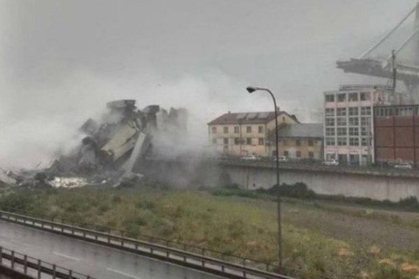 Italia: Se cayó un puente y hay al menos 20 muertos