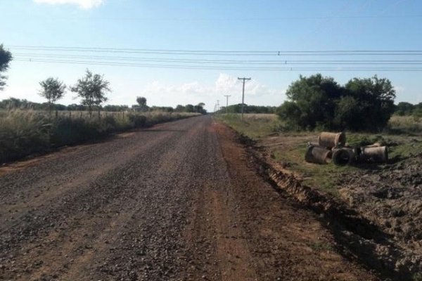 Arrancó el enripiado en la RP Nº4 en el tramo entre San Luis y Herlitzka