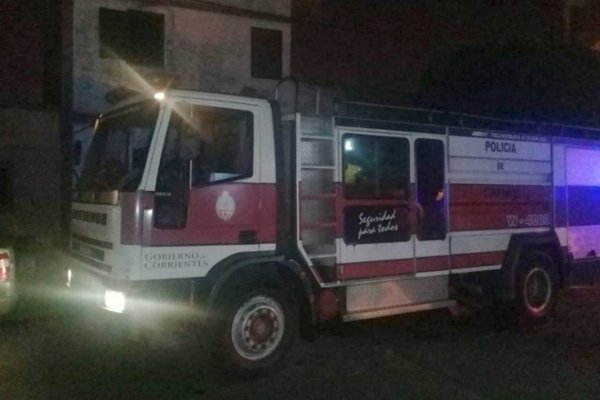 Caloventor prendido causó incendio en una casa