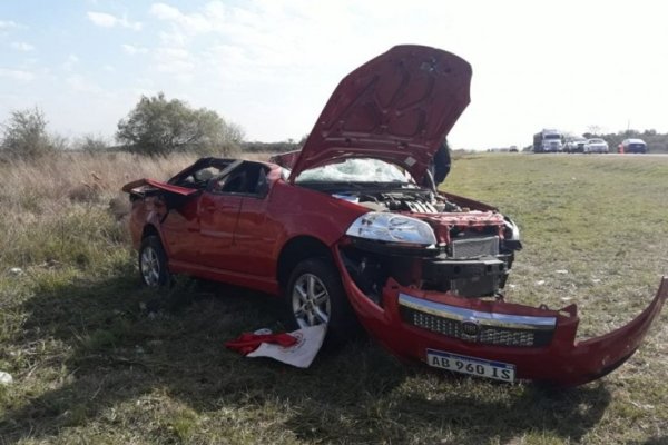 Despiste y vuelco cerca de San Roque