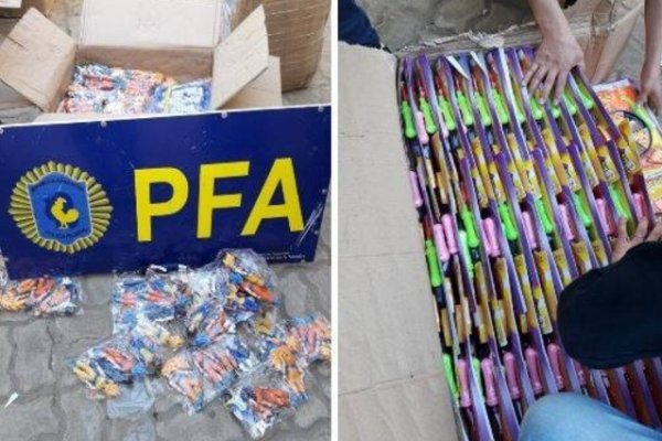 La Federal decomisó juguetes valuados en 250 mil pesos