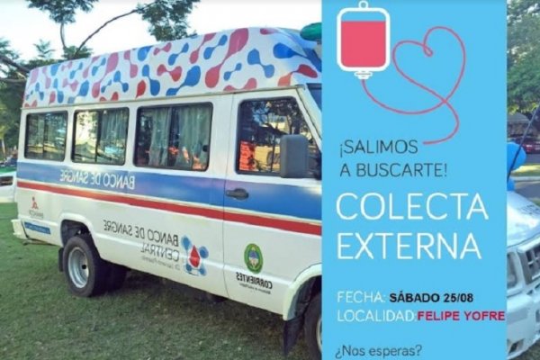 Yofre tendrá una Asociación de Donantes y realizará su primera colecta de sangre