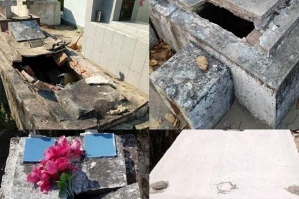 Denuncian profanación de tumbas en el cementerio de Colonia Porvenir