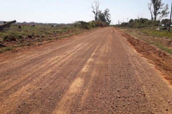 Finalizó el enripiado de la Ruta 42 en Santo Tomé