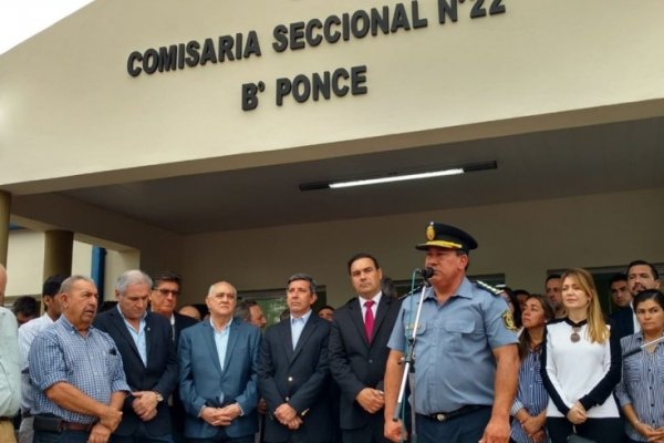 Con una destacada participación de vecinos, quedó inaugurada la Comisaría N° 22 del barrio Ponce
