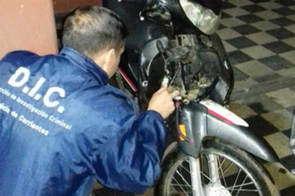 Recuperaron una moto robada de una agencia de quiniela