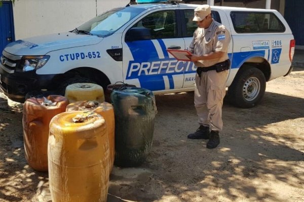 Bella Vista: secuestraron 700 litros de combustible en el río Paraná