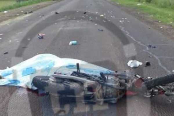 Accidente fatal cerca de Goya: motociclista fue arrollado por un camión