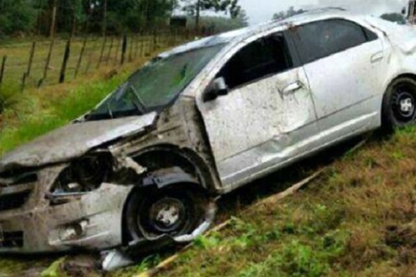 Bonpland: un automovilista falleció tras despistar y volcar sobre Ruta 14