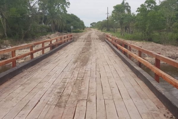 Finalizaron la obra de reconstrucción del puente sobre Arroyo Riachuelito