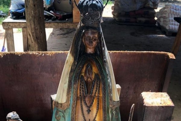Mburucuyá: Incendio destruyó toda una vivienda menos el altar de la Virgen de Itatí
