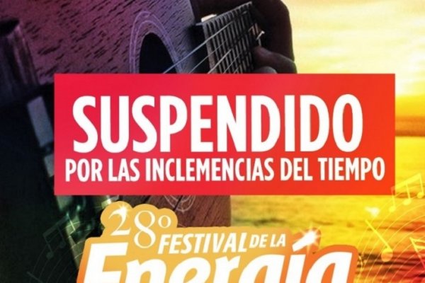 Se suspendió la Fiesta de la Energia en Ituzaingó