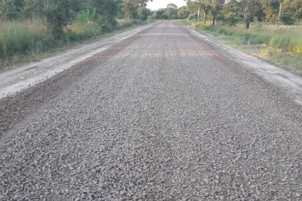 Avances de la obra de enripiado en El Atajo a Itatí