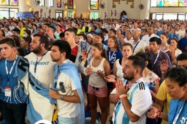 Goyanos participaron de la misa de los argentinos en Panamá