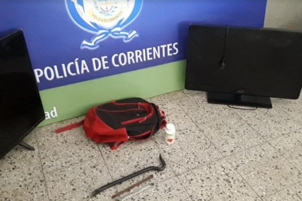 Capturan a ladrón y recuperan elementos robados de una vivienda