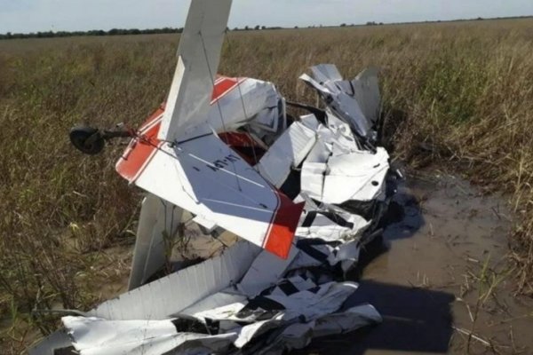 Chaco: cayó avioneta fumigadora y el piloto murió en el acto