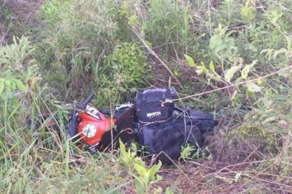 Motociclista correntino despistó en ruta misionera y murió