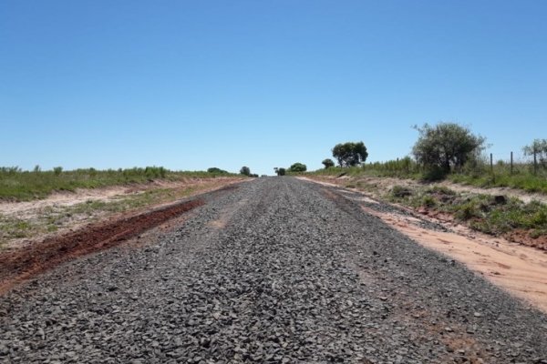 Obras de enrpiado en su etapa final