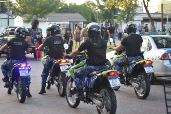 Operativo policial en el barrio Mil Viviendas: 50 demorados y 45 vehículos secuestrados