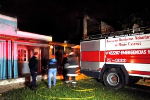 Robaron y quemaron una casa en Monte Caseros