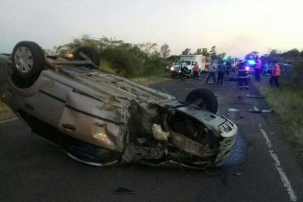 Un choque múltiple dejó a seis personas heridas en Santa Lucía