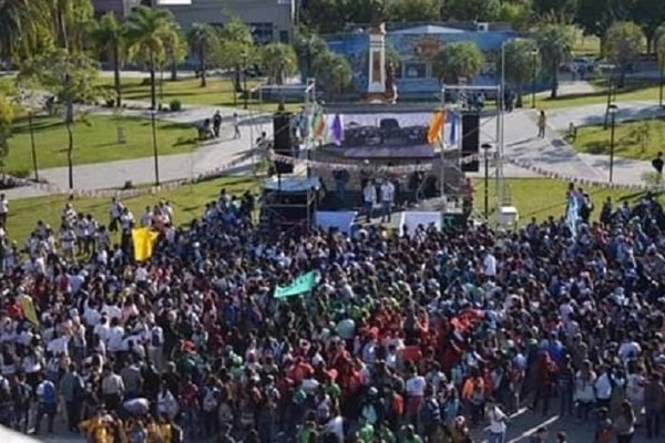 Multitudinaria Jornada Juvenil de Ramos en Goya