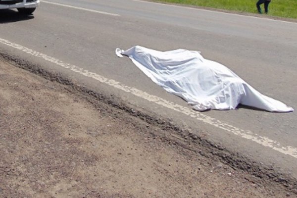 Trágico: Conductor arrolló a un hombre que estaba tirado sobre la Ruta 120