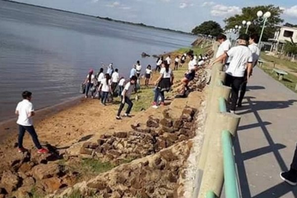 Estudiantes de Itati se sumaron a un reto viral para cuidar el medio ambiente