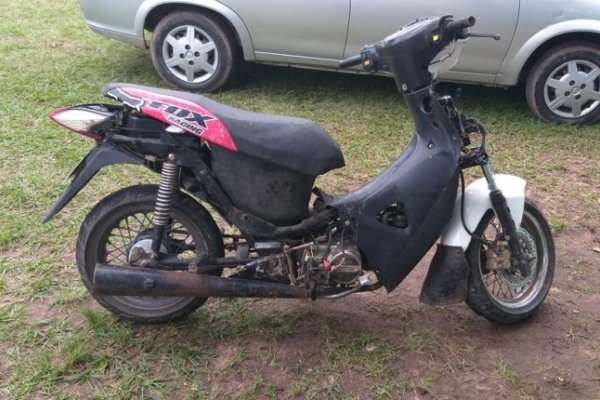 Otra moto recuperada por policías de la Dirección Metropolitana