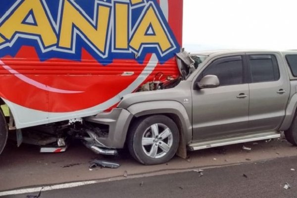 Ex intendente de Mantilla y padre de Tatín Acevedo protagonizó un fuerte choque en Ruta 12