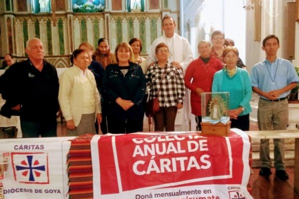 Monseñor Canecin realizó el lanzamiento de la campaña para la colecta de Cáritas