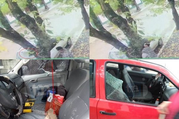 Goya: hombre detenido por romper a piedrazos varios vidrios de autos estacionados