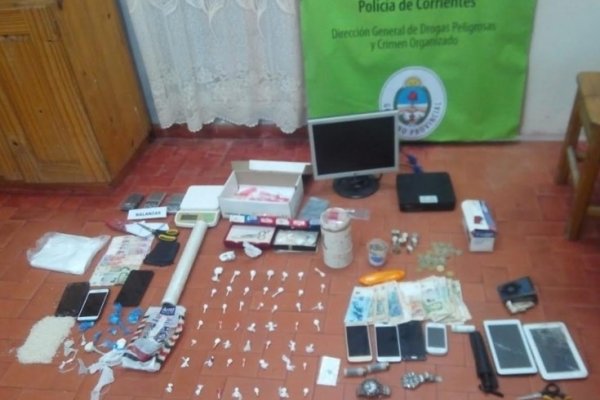 Desbaratan puntos de ventas de drogas en Corrientes