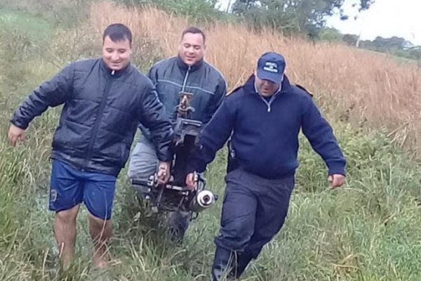 San Luis del Palmar: Robaron una moto y desarmaron en un monte