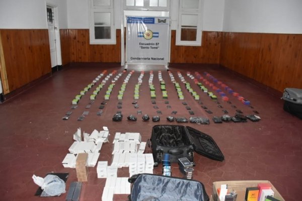 Corrientes: Decomisan mercadería ilegal cuyo valor supera los 5 millones de pesos