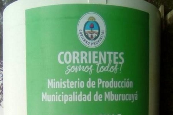 Se montó el tanque de 5.000 litros para la extensión de tendido de red en Manantiales